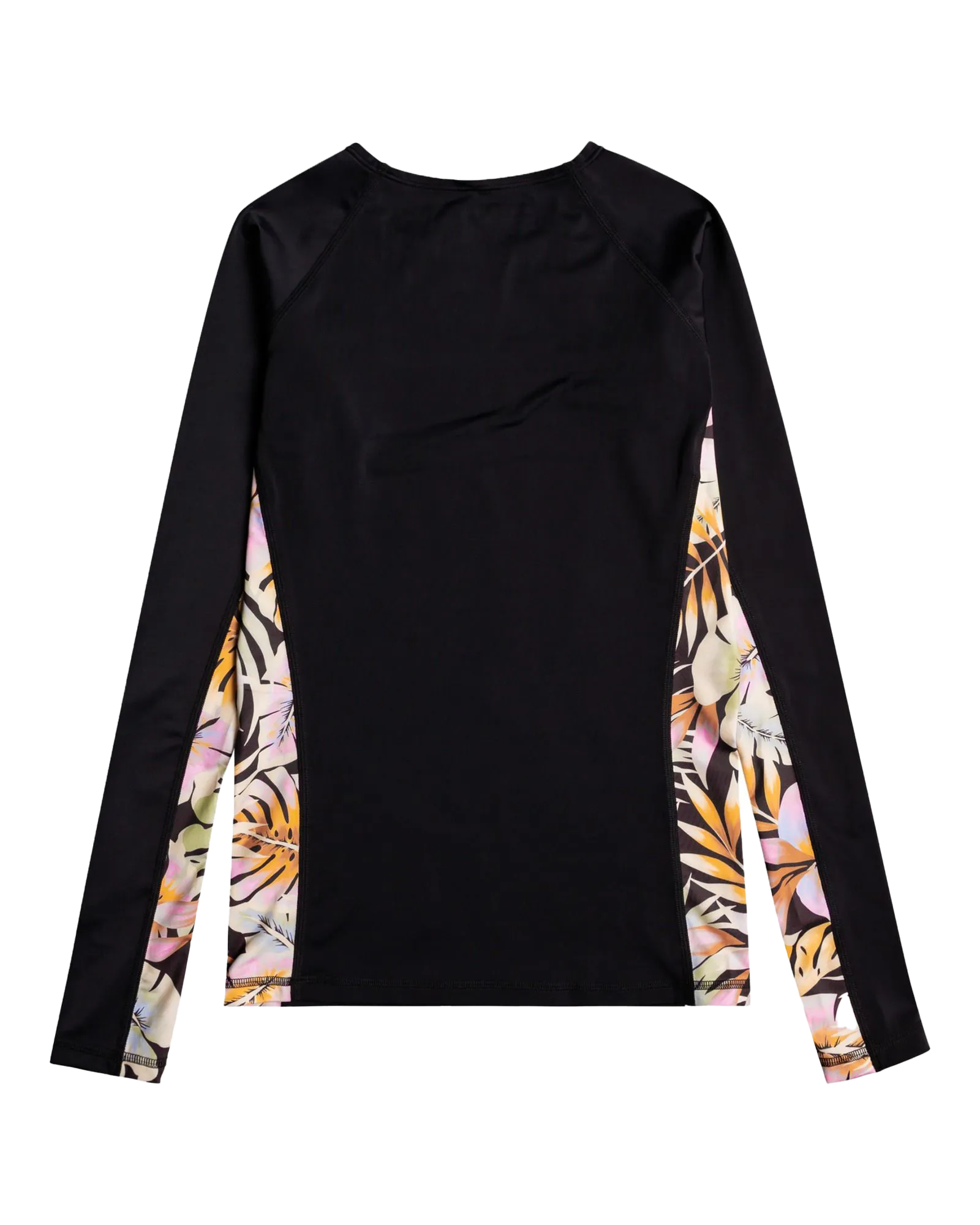 Surf Capsule Yoke Rash Vest in Black Pebble