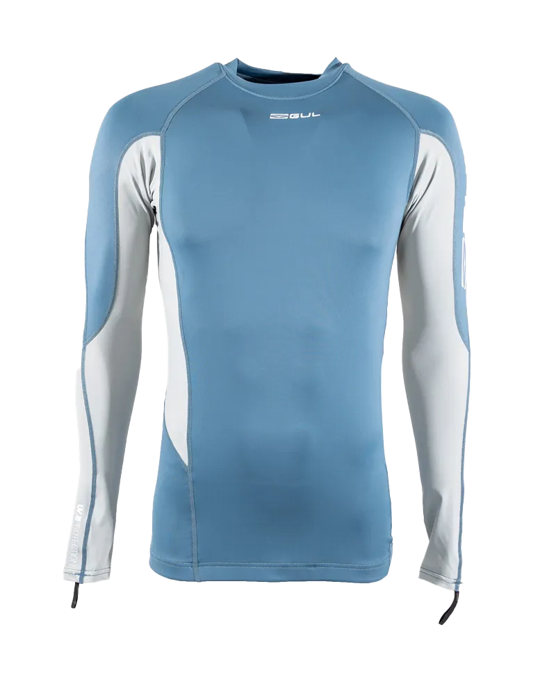 UV Long Sleeve Rash Vest in Blue & Grey