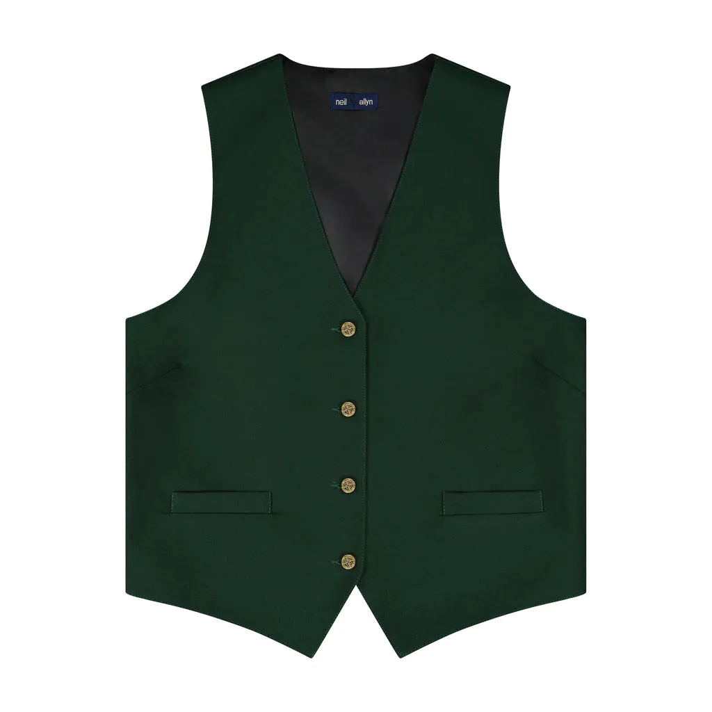 Women's 5 Button Vest - No Lapel