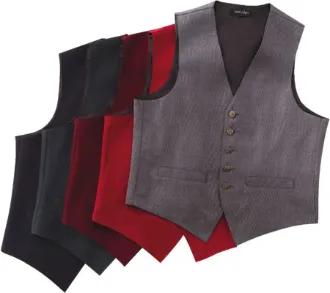 Women's 5 Button Vest - No Lapel
